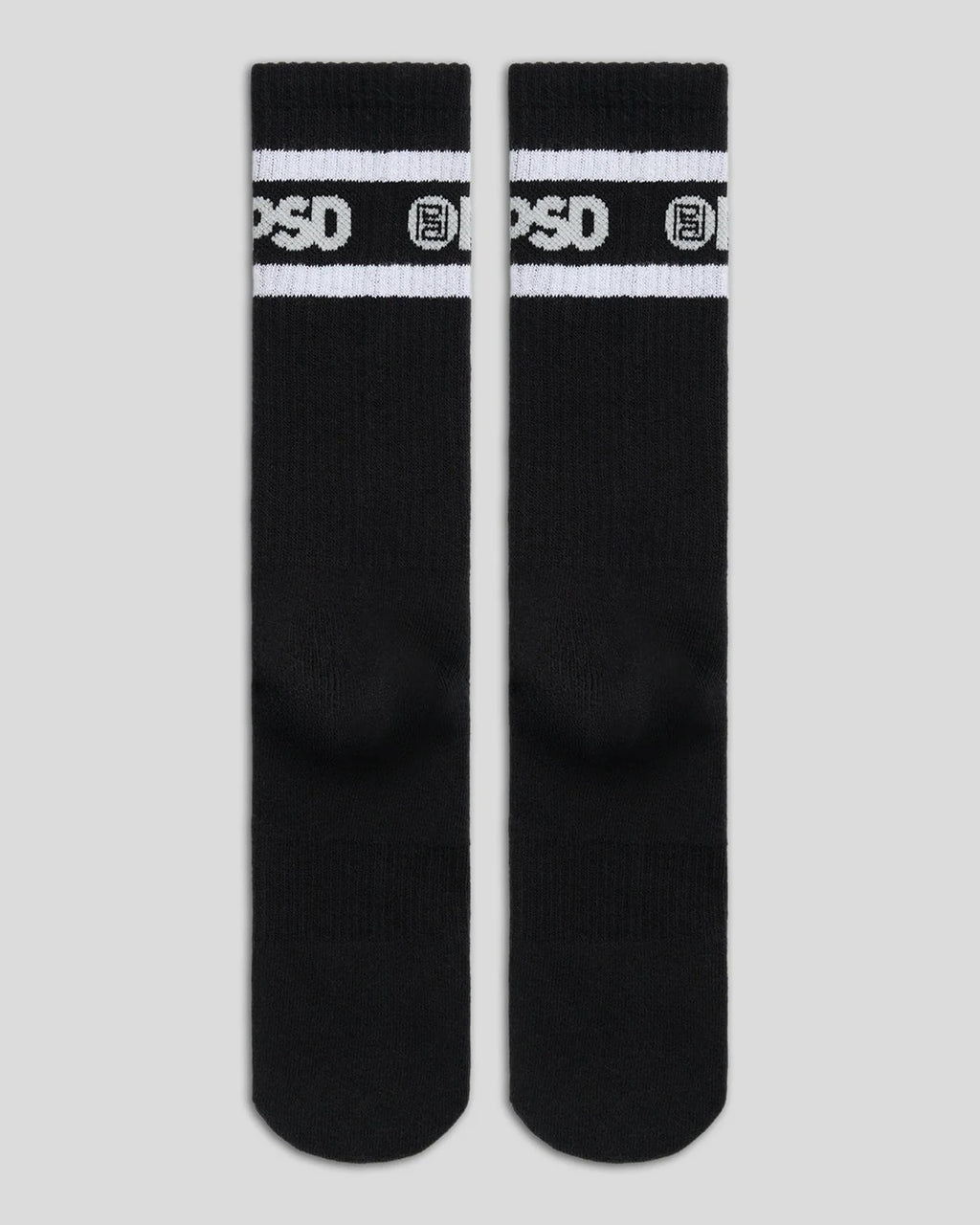 3 Pack - Logo Stripe Crew - Black