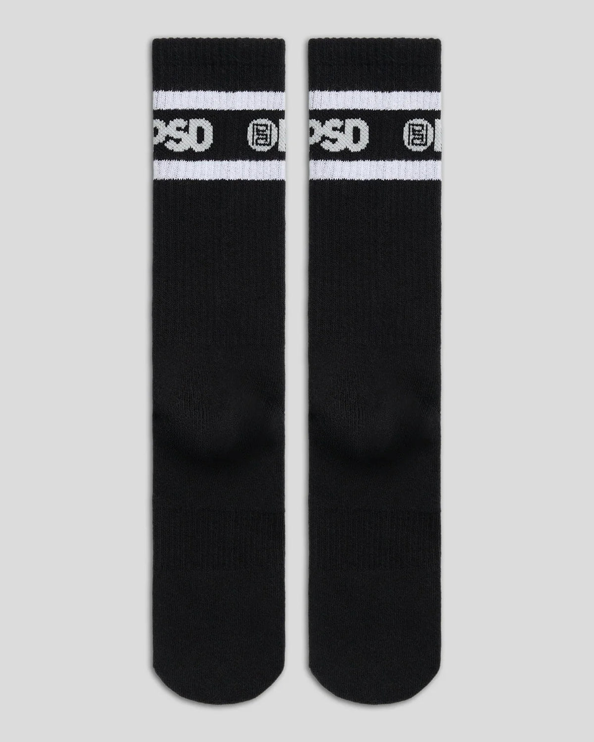 3 Pack - Logo Stripe Crew - Black