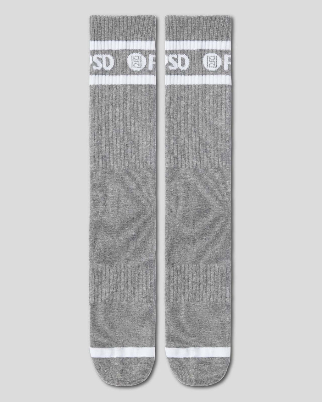 3 Pack - Logo Stripe Crew - Gray