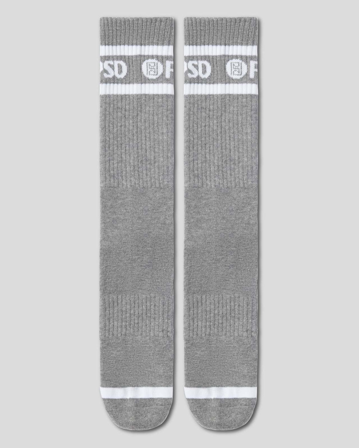 3 Pack - Logo Stripe Crew - Gray
