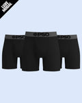 Luxe Modal 3 Pack - Black Grey