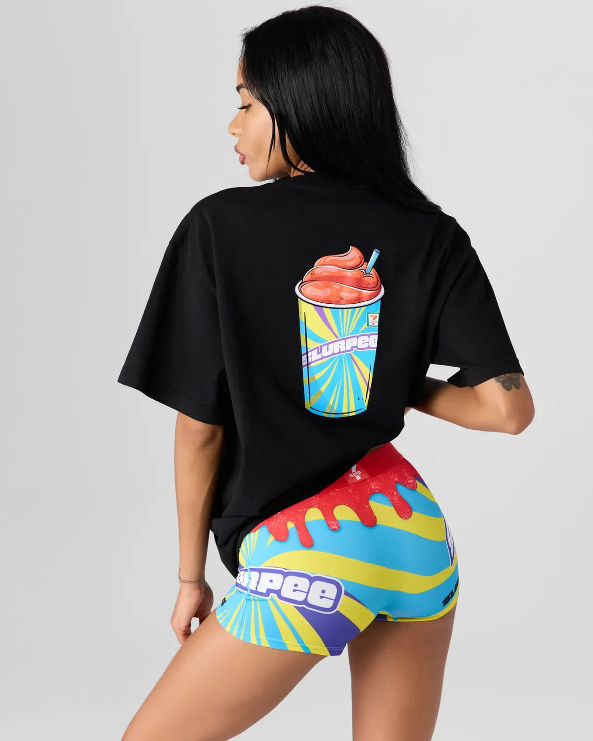 7-Eleven - Cherry Slurpee Black Graphic Tee