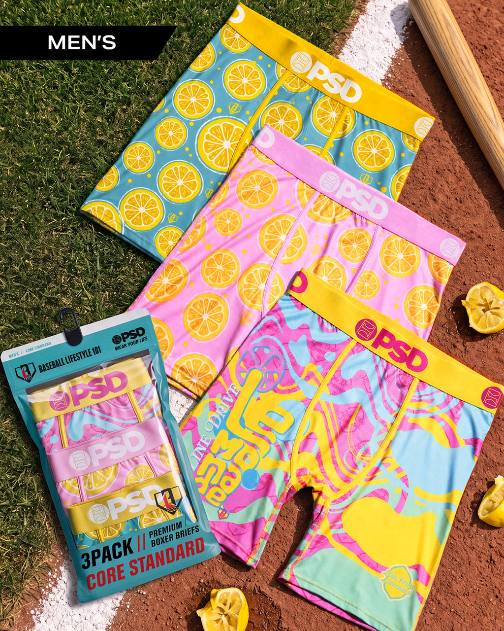 3 Pack - Baseball Lifestyle 101 Lemon Summer